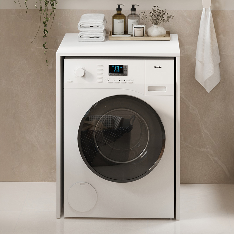 Έπιπλο Πλυντηρίου Pinar Megapap Χρώμα Λευκό 65,5X60X88,6Εκ.