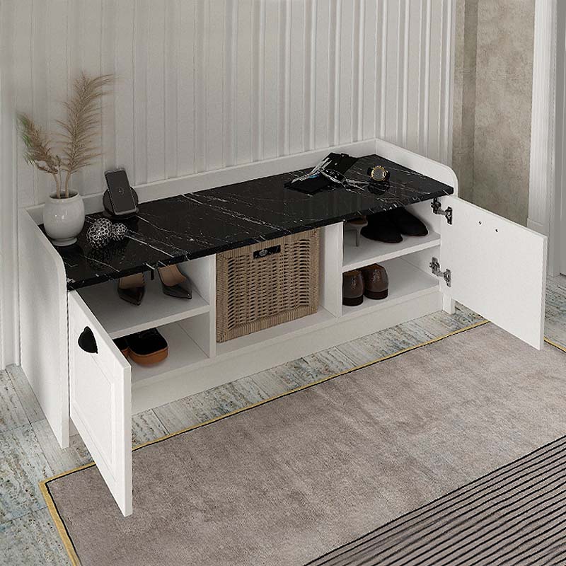 Παπουτσοθήκη Μελαμίνης Rayne Megapap Χρώμα Λευκό - Μαύρο Εφέ Μαρμάρου 120X40X45Εκ. Παπουτσοθήκη Μελαμίνης Rayne Megapap Χρώμα Λευκό - Μαύρο Εφέ Μαρμάρου 120X40X45Εκ.