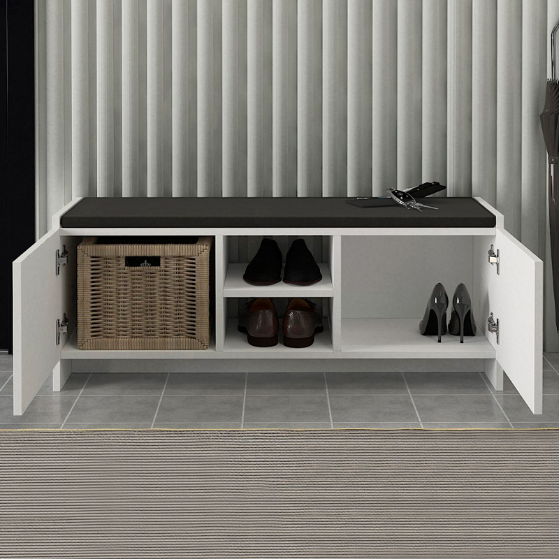 Παπουτσοθήκη Verly Megapap Χρώμα Λευκό 110X33,2X43Εκ. Παπουτσοθήκη Verly Megapap Χρώμα Λευκό 110X33,2X43Εκ.