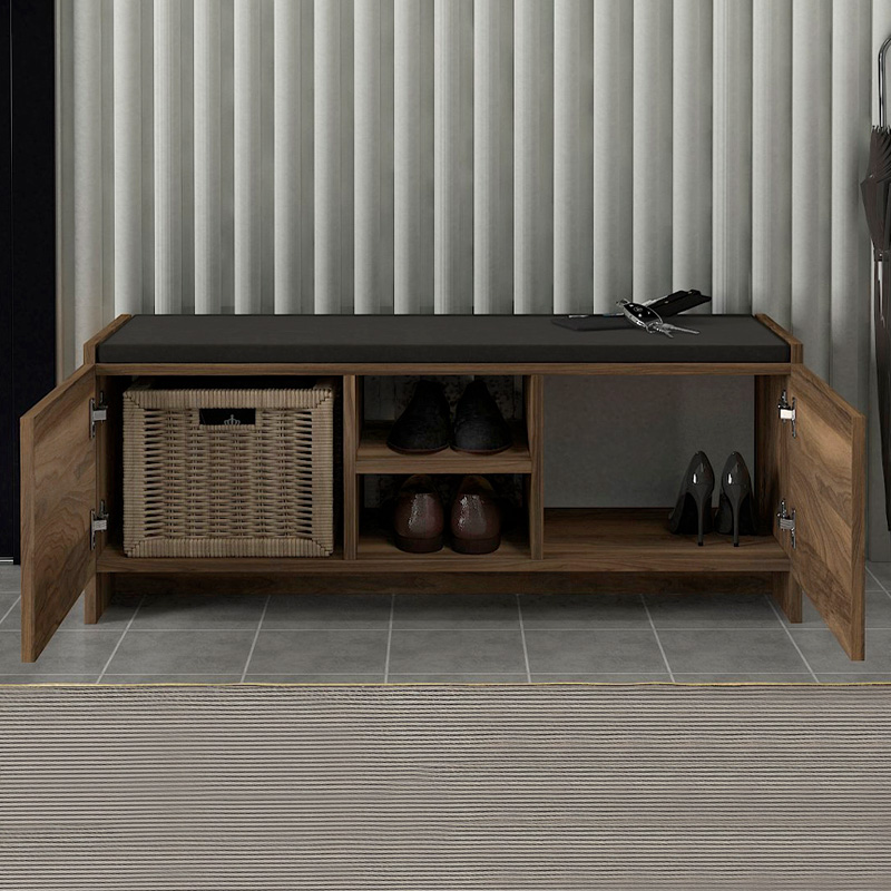 Παπουτσοθήκη Verly Megapap Χρώμα Καρυδί 110X33,2X43Εκ. Παπουτσοθήκη Verly Megapap Χρώμα Καρυδί 110X33,2X43Εκ.