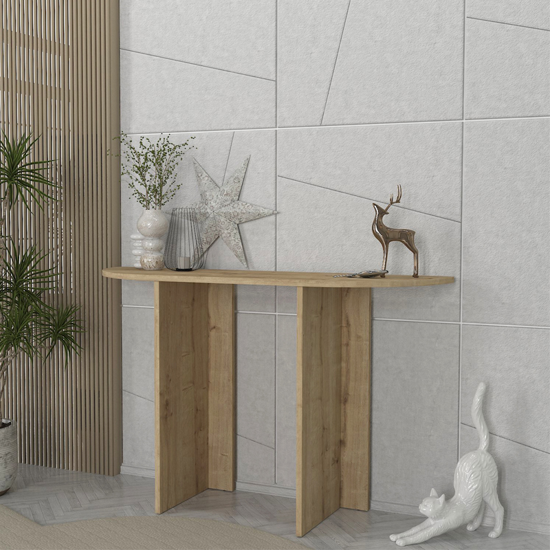 Κονσόλα Cortado Megapap Χρώμα Sapphire Oak 120X35X75Εκ.