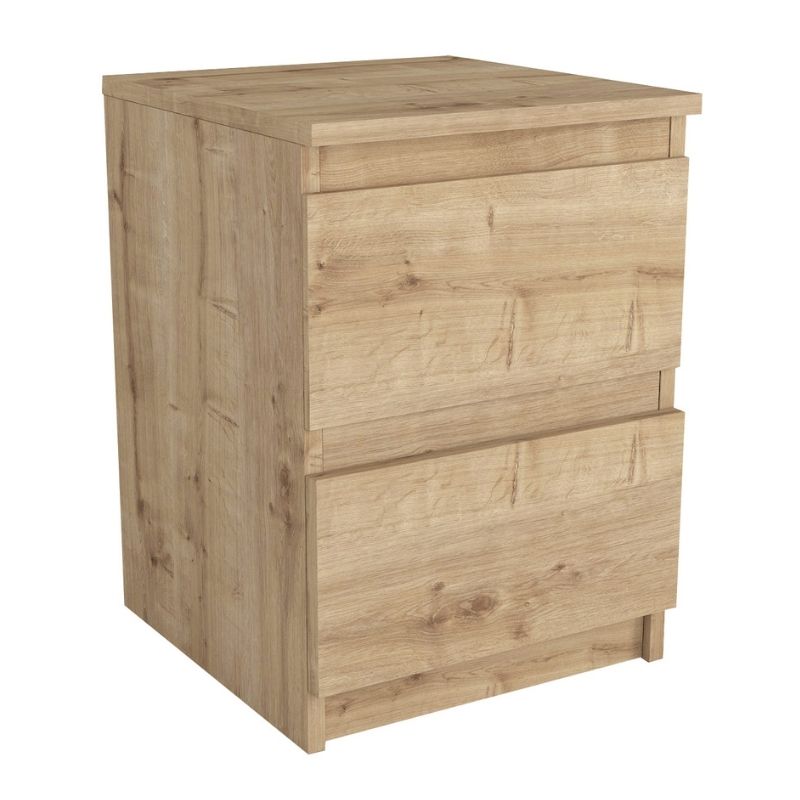 Κομοδίνο Breve Megapap Χρώμα Sapphire Oak 39,8X41,8X55Εκ.