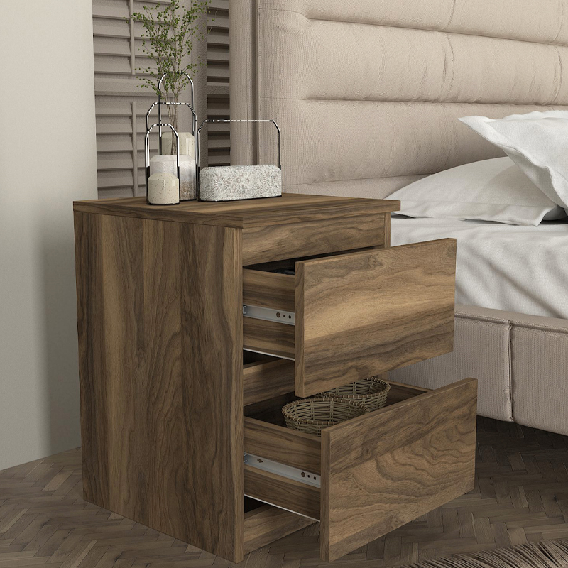 Κομοδίνο Breve Megapap Χρώμα Καρυδί 39,8X41,8X55Εκ. Κομοδίνο Breve Megapap Χρώμα Καρυδί 39,8X41,8X55Εκ.