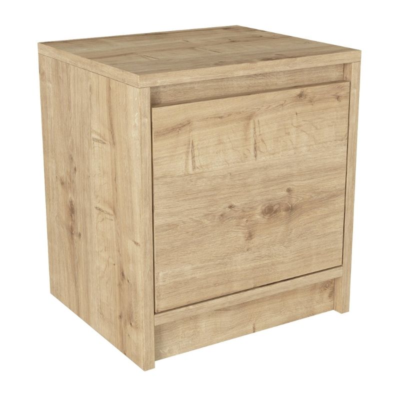 Κομοδίνο Conve Megapap Χρώμα Sapphire Oak 40X35X45Εκ.