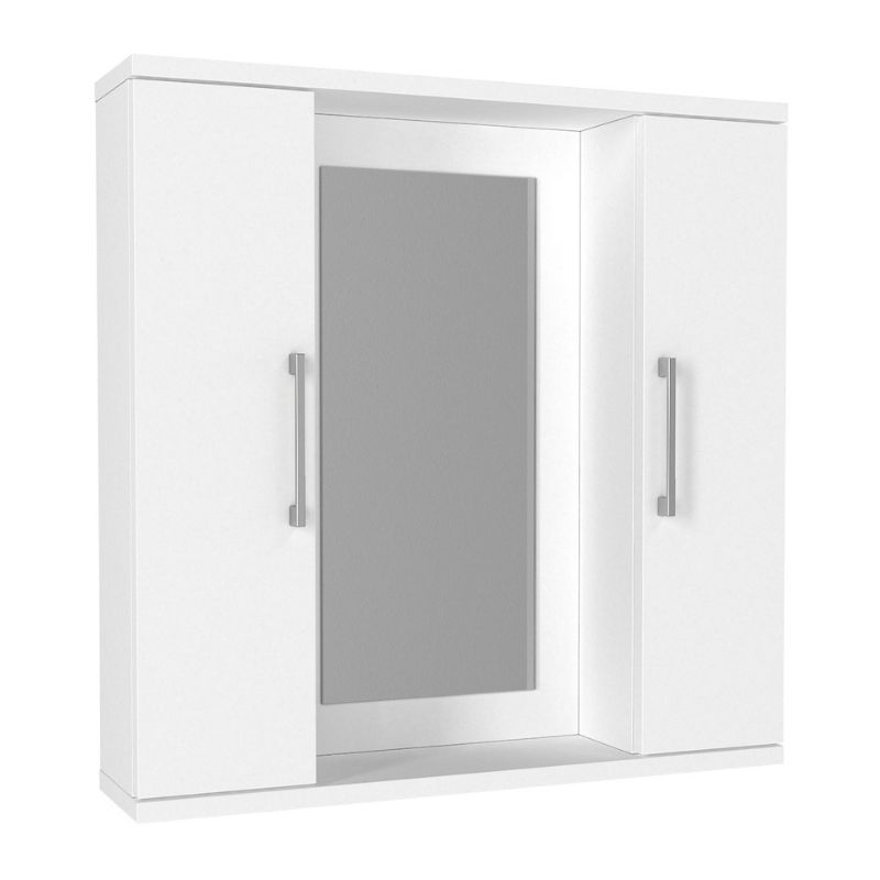 Καθρέπτης Μπάνιου Surra Μegapap Χρώμα Λευκό 65X15,3X65Εκ.