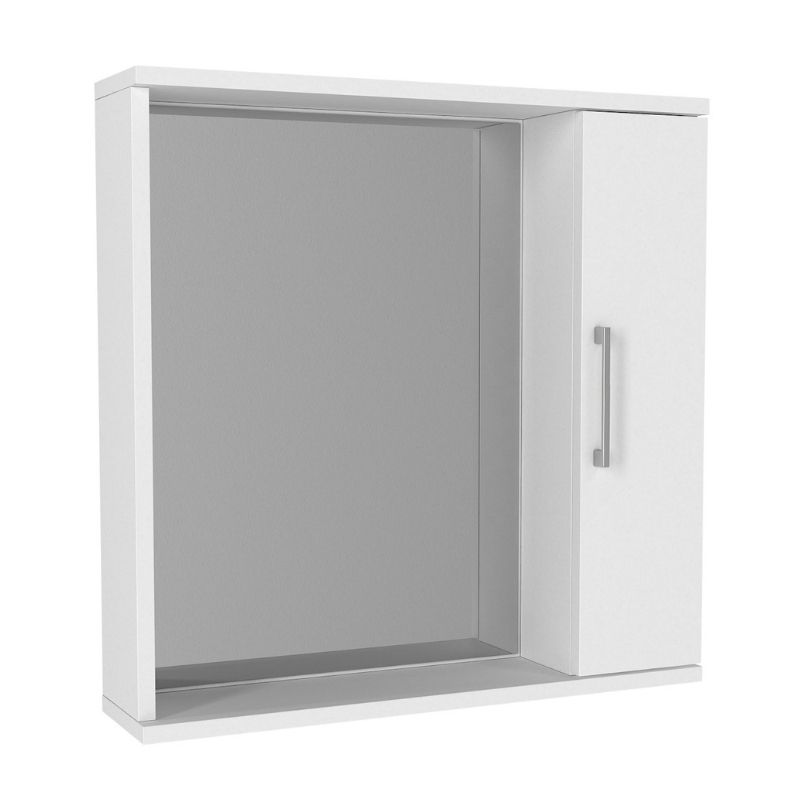 Καθρέπτης Μπάνιου Deal Μegapap Χρώμα Λευκό 65X15,3X65Εκ.