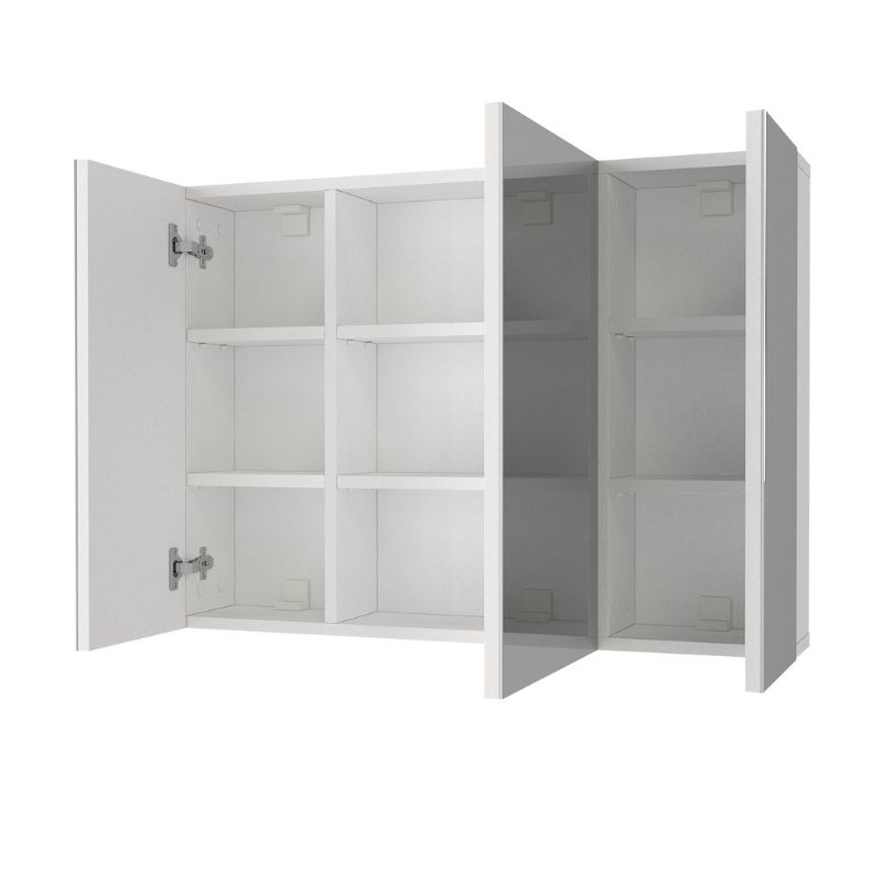 Καθρέπτης Μπάνιου Base Μegapap Χρώμα Λευκό 90X17,1X65Εκ.