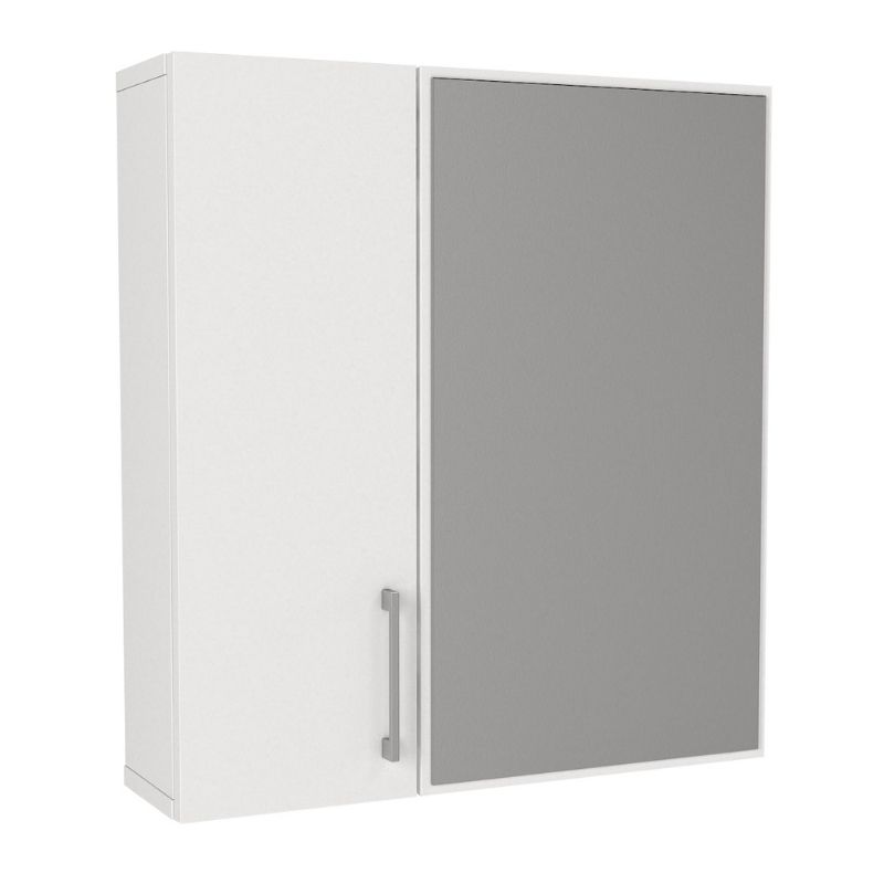 Καθρέπτης Μπάνιου Ditto Μegapap Χρώμα Λευκό 59,6X16,4X64,8Εκ.