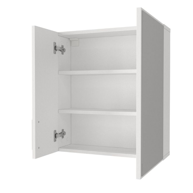 Καθρέπτης Μπάνιου Ditto Μegapap Χρώμα Λευκό 59,6X16,4X64,8Εκ.