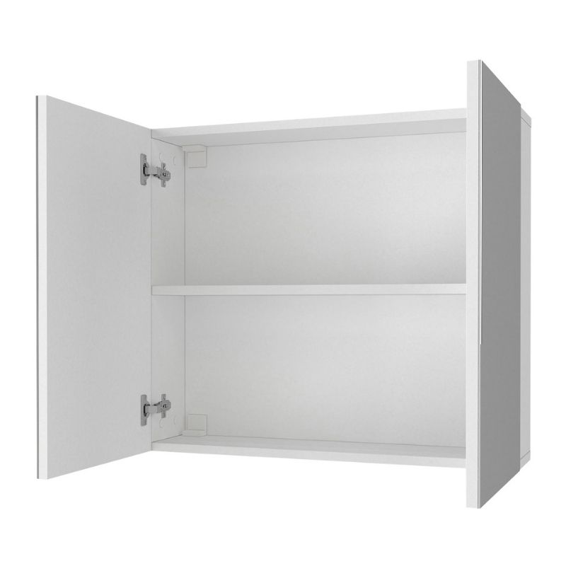 Καθρέπτης Μπάνιου Binary Μegapap Χρώμα Λευκό 75X17,2X65Εκ.