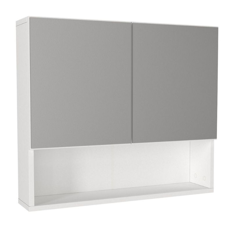 Καθρέπτης Μπάνιου Trama Μegapap Χρώμα Λευκό 75X16,8X65Εκ.