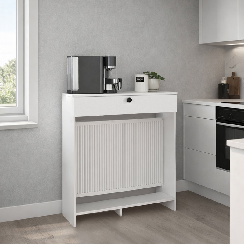 Κονσόλα - Κάλυμμα Καλοριφέρ Opelya Megapap Χρώμα Λευκό 90X31,4X100Εκ.