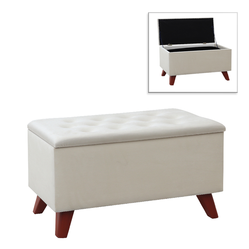 Σκαμπώ - Ταμπουρέ Lotus Megapap Βελούδινο Χρώμα Μπεζ 90X40X50Εκ. Σκαμπώ - Ταμπουρέ Lotus Megapap Βελούδινο Χρώμα Μπεζ 90X40X50Εκ.