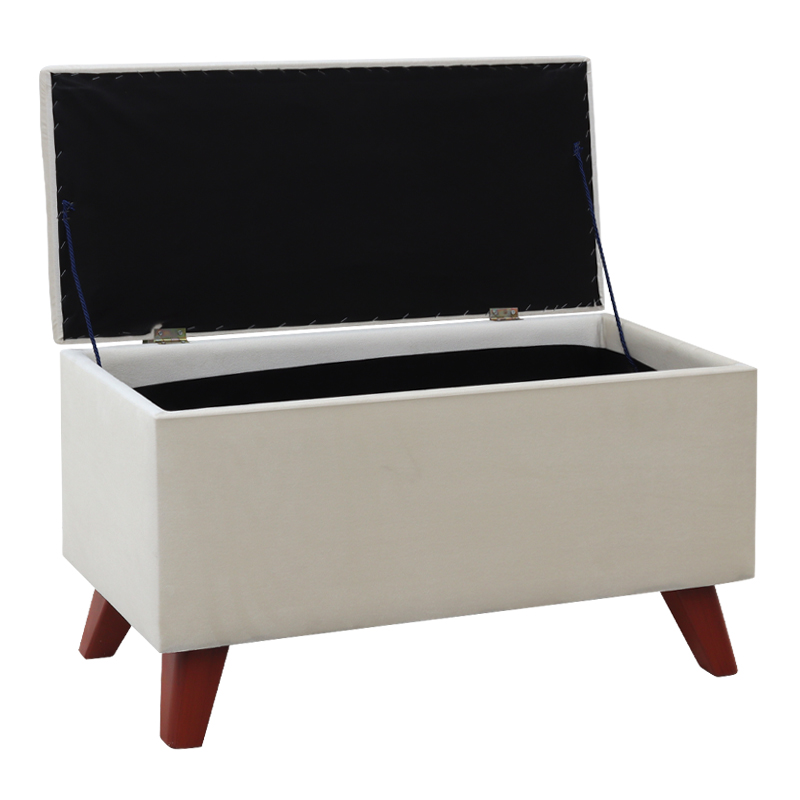 Σκαμπώ - Ταμπουρέ Lotus Megapap Βελούδινο Χρώμα Μπεζ 90X40X50Εκ. Σκαμπώ - Ταμπουρέ Lotus Megapap Βελούδινο Χρώμα Μπεζ 90X40X50Εκ.