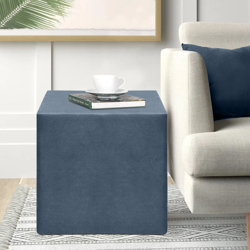 Σκαμπώ April Megapap Βελούδινο Χρώμα Ανθρακί 40X40X40Εκ. Σκαμπώ April Megapap Βελούδινο Χρώμα Ανθρακί 40X40X40Εκ.