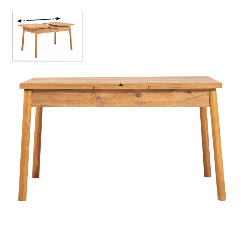 Τραπέζι Jemmy Megapap Επεκτεινόμενο Χρώμα Atlantic Pine 120/153X75X77Εκ.