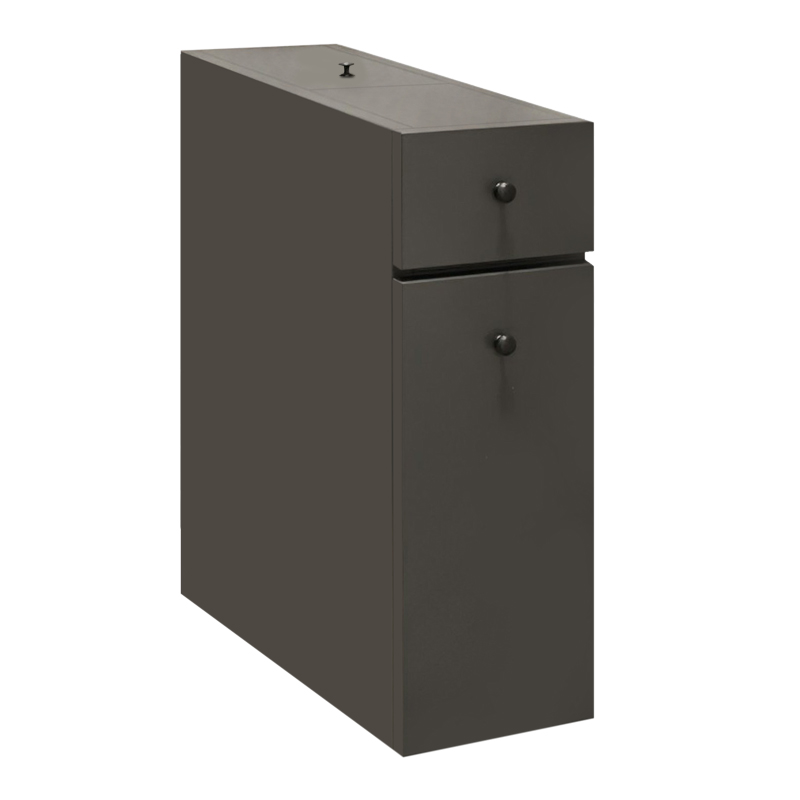 Ντουλάπι Μπάνιου Calencia Megapap Χρώμα Ανθρακί 20X60X55Εκ.