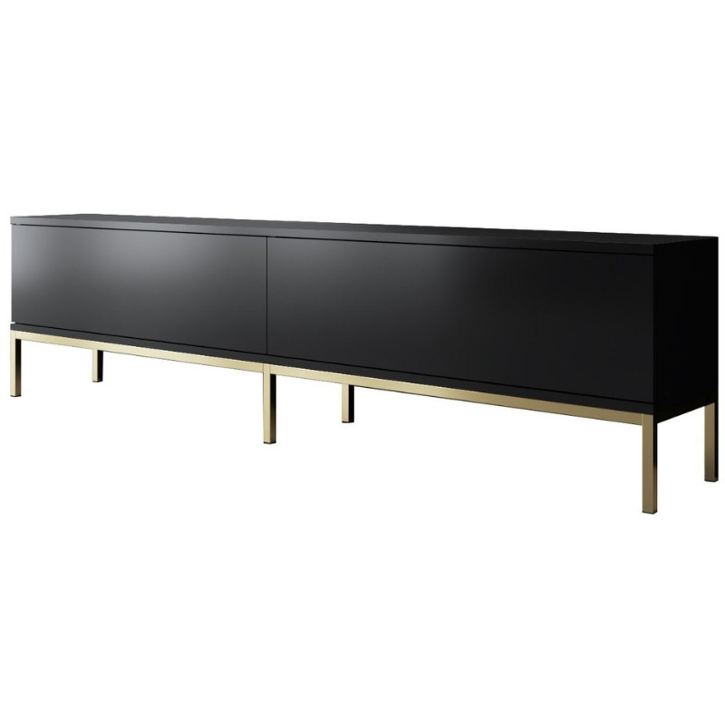 Έπιπλο Τηλεόρασης Lord Megapap Χρώμα Μαύρο - Χρυσό 180X30X47Εκ.