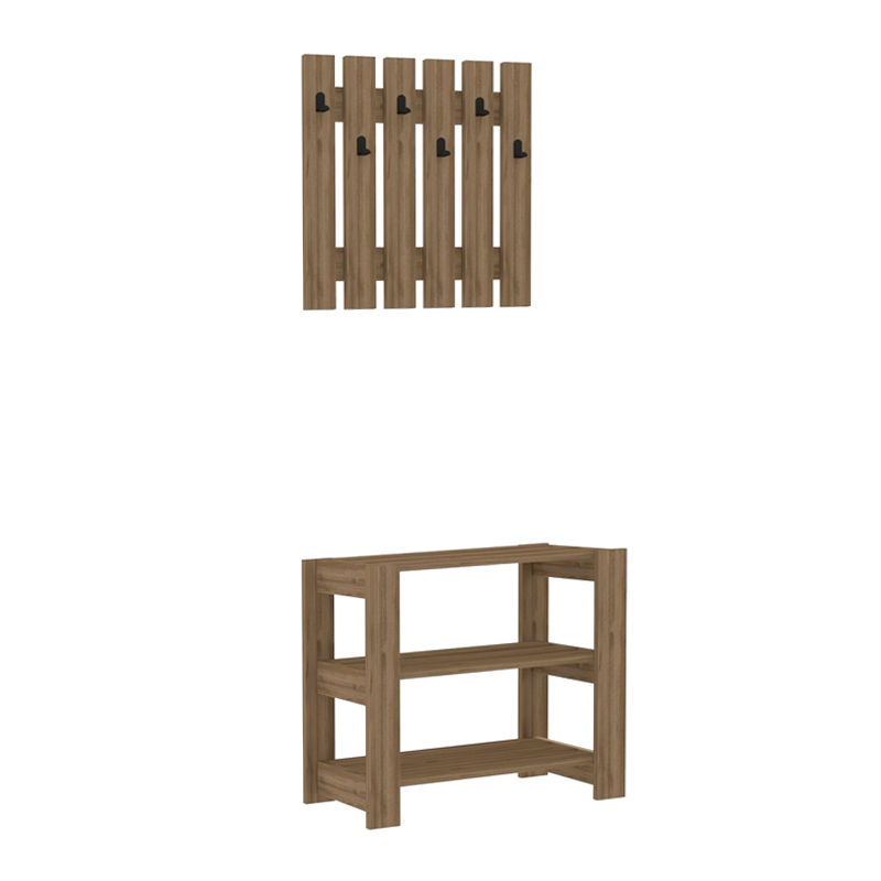 Έπιπλο Εισόδου Friends Megapap Χρώμα Καρυδί 69,8X33,6X60Εκ.