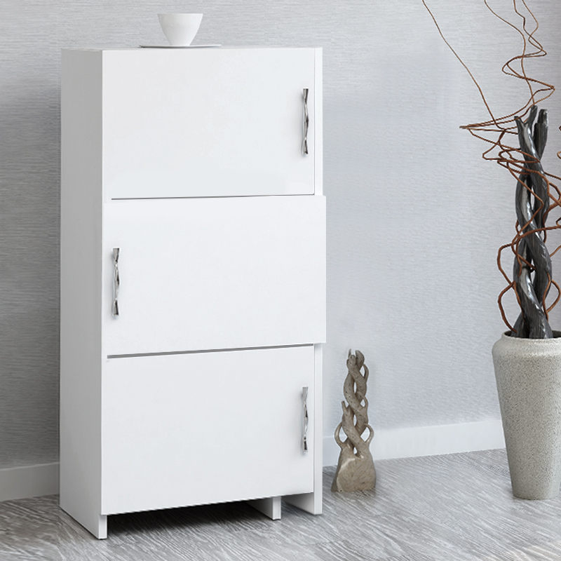 Ντουλάπι Κουζίνας - Μπάνιου Anna Megapap Χρώμα Λευκό 65X31,5X89,8Εκ.