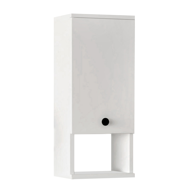 Ντουλάπι Μπάνιου Επιτοίχιο Mis Megapap Χρώμα Λευκό 30X21,8X71Εκ.