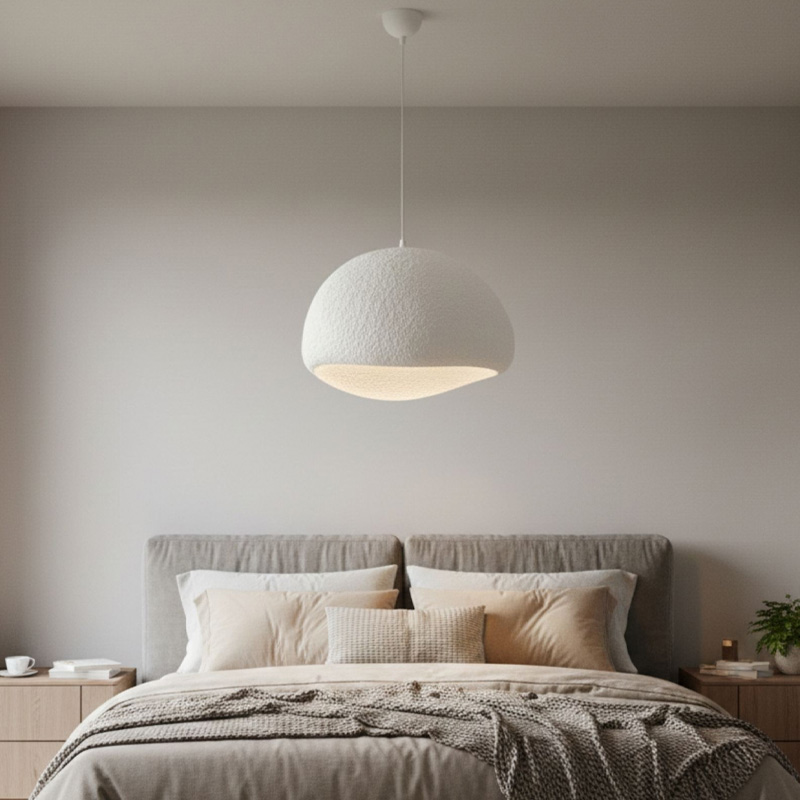 Φωτιστικό Οροφής Loval Megapap E27 Fiberglass Μονόφωτο Χρώμα Λευκό 50X44X120Εκ.