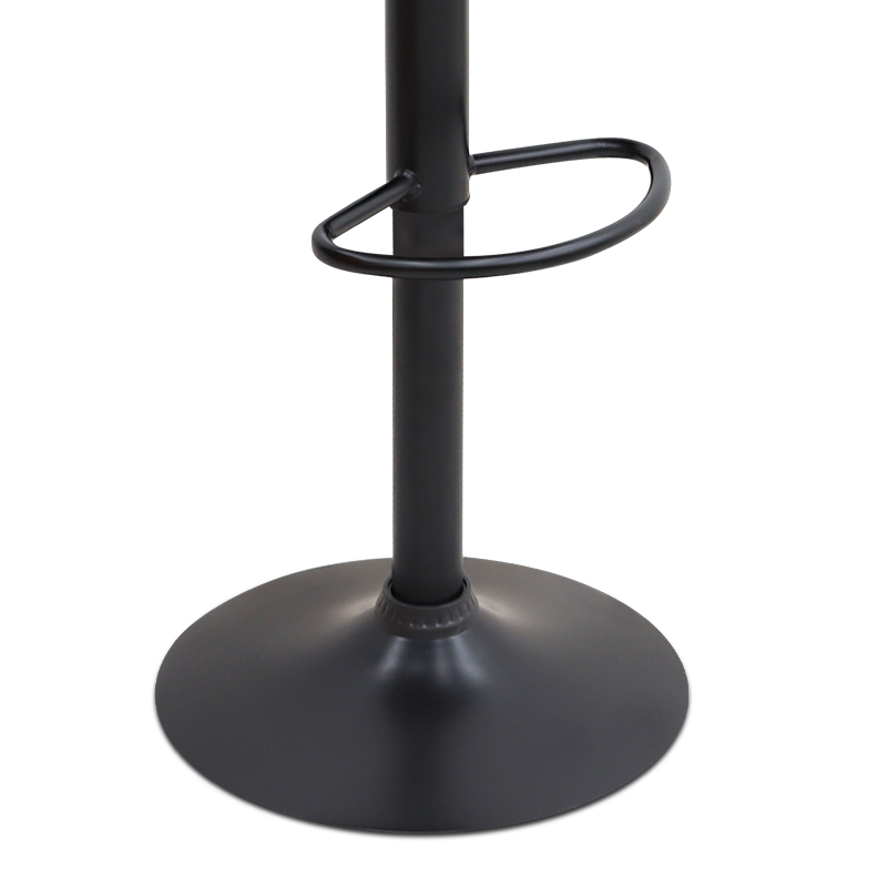 Σκαμπό Μπαρ Carmelo Megapap Με Ρυθμιζόμενο Ύψος Βελούδο Σάπιο Μήλο - Βάση Μαύρο Ματ 45X42X90/113Εκ.