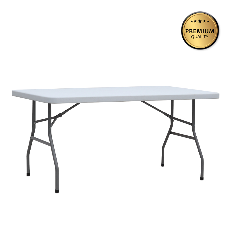 Τραπέζι Catering - Συνεδρίου Capri Megapap Πτυσσόμενο - Μονοκόμματη Επιφάνεια Χρώμα Λευκό Του Πάγου 152X76X74Εκ.