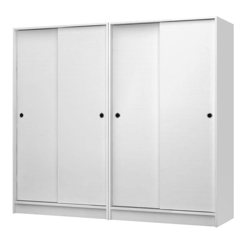 Ντουλάπα Ρούχων Regio Megapap Τετράφυλλη Συρόμενη Χρώμα Λευκό 200X60X181Εκ. Ντουλάπα Ρούχων Regio Megapap Τετράφυλλη Συρόμενη Χρώμα Λευκό 200X60X181Εκ.