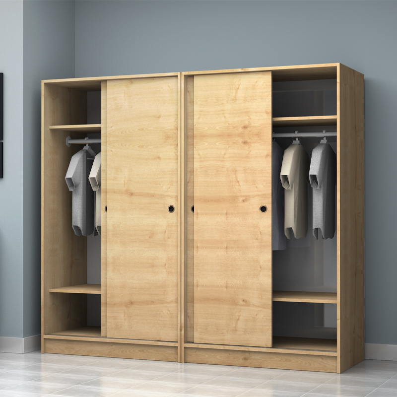 Ντουλάπα Ρούχων Regio Megapap Τετράφυλλη Συρόμενη Χρώμα Φυσικό Οξιάς 200X60X181Εκ. Ντουλάπα Ρούχων Regio Megapap Τετράφυλλη Συρόμενη Χρώμα Φυσικό Οξιάς 200X60X181Εκ.