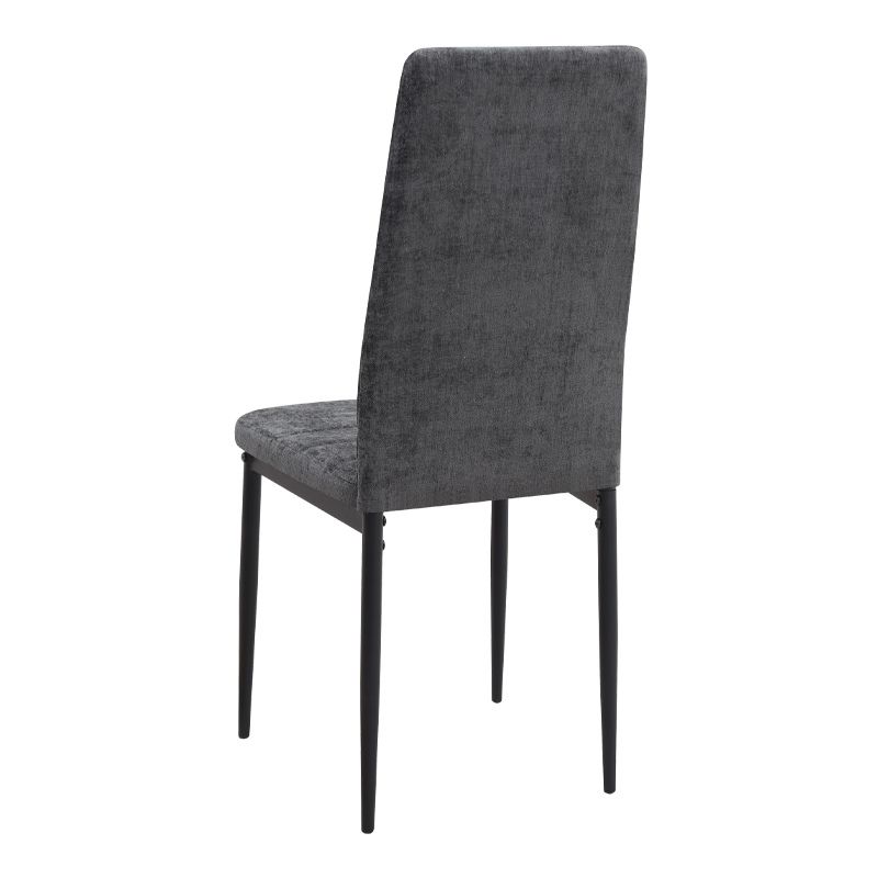 Σετ Τραπεζαρία 5Τμχ Darlen - Rosa Megapap Χρώμα Καρυδί - Γκρι 125X72X74Εκ.