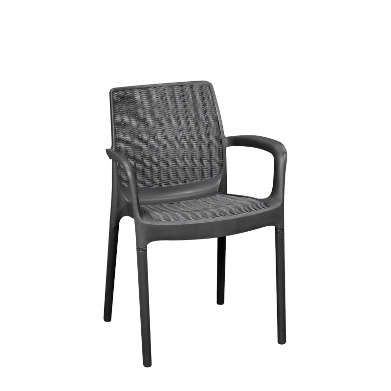 Bali/PL Anthracite* Armchair 58.5000 x 55.0000 x 83.0000