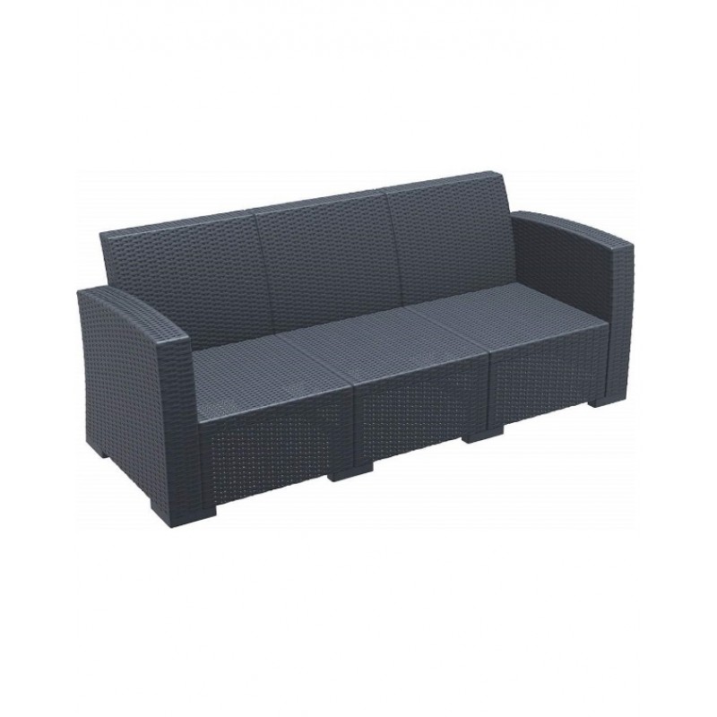 Monaco/ST-D3 Dark Grey* Sofa 79.0000 x 198.0000 x 79.0000