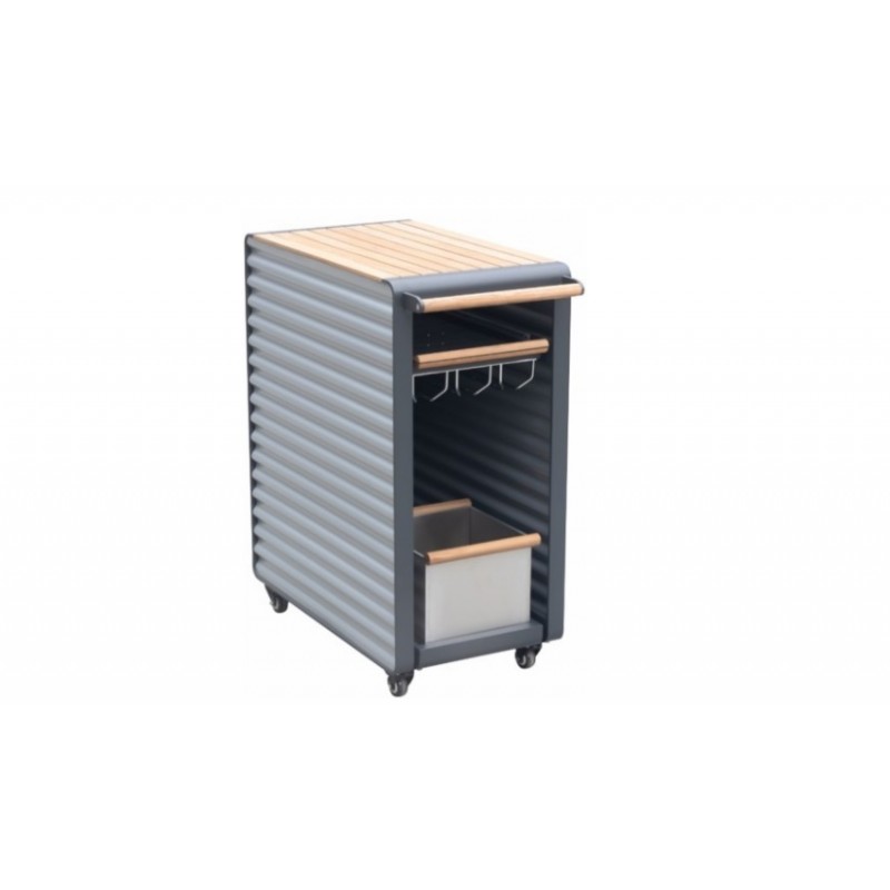 Airport/Bar Trolley Anthracite/Silver (203697) 76.5000 x 40.0000 x 88.0000