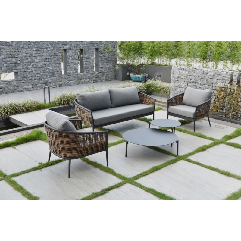 Musses Rattan Set Anthracite 0.0000 x 0.0000 x 0.0000