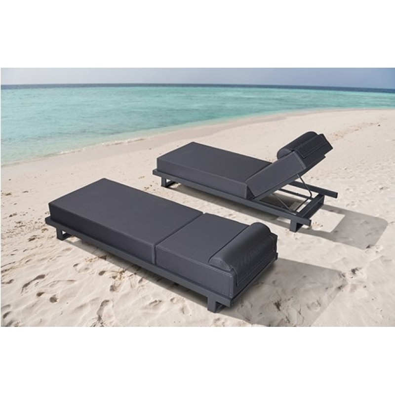 Riviera*  Sun-Lounger Anthracite 198.0000 x 75.0000 x 105.0000