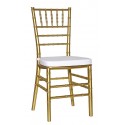Chair Chiavari-PP Gold  With Cushion 45.0000 x 40.0000 x 94.0000
