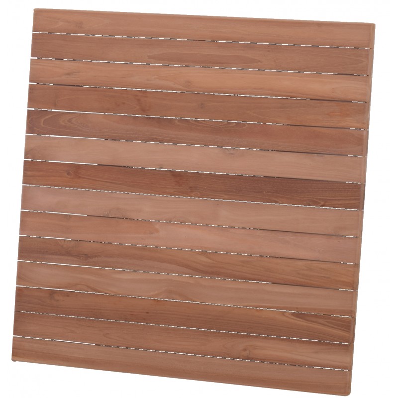 Meza-80x80cm Table Top Teak 80.0000 x 80.0000 x 3.0000
