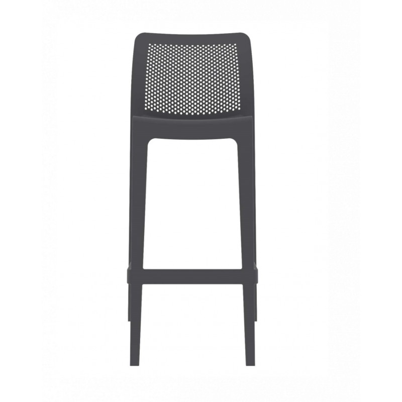 Lisa/S* Resin Barstool Anthracite 49.0000 x 51.0000 x 104.0000