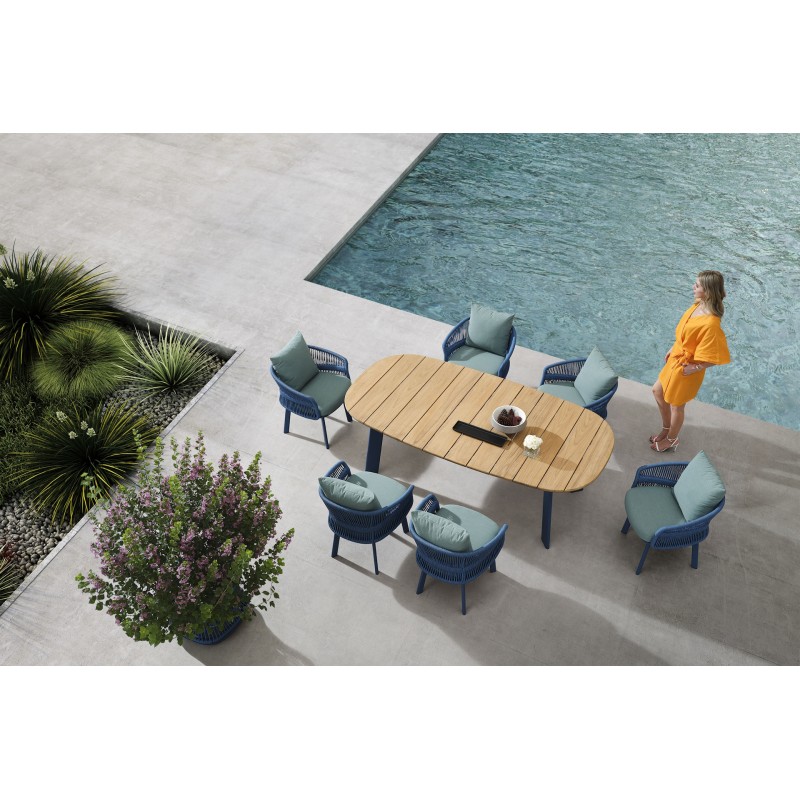 Aio/D7 Blue*, Dining set of 7 pcs (205580) 0.0000 x 0.0000 x 0.0000