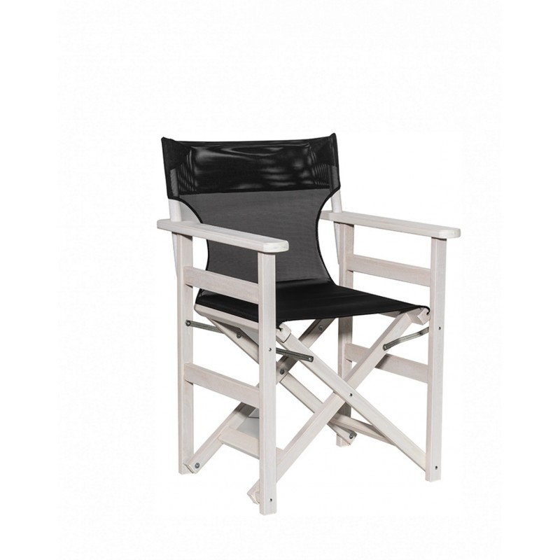 Armchair Hydra* Wood Director White 59.0000 x 58.0000 x 84.0000