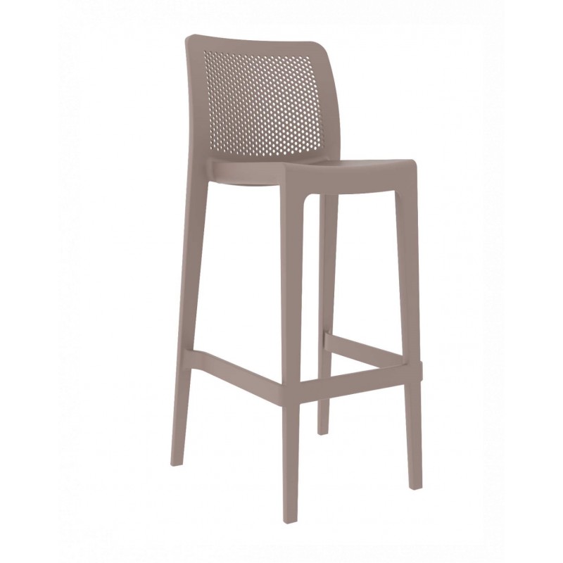 Lisa/S* Resin Barstool Cappuccino 49.0000 x 51.0000 x 104.0000