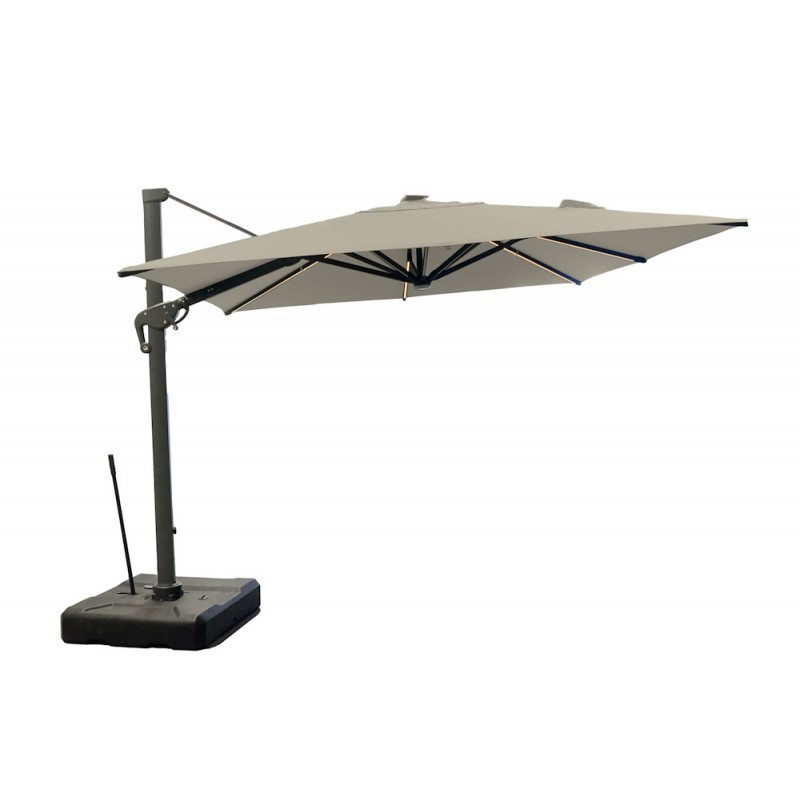 Roma/C DELUXE 3x3m, Alu. Corner Umbrella 300.0000 x 300.0000 x 300.0000