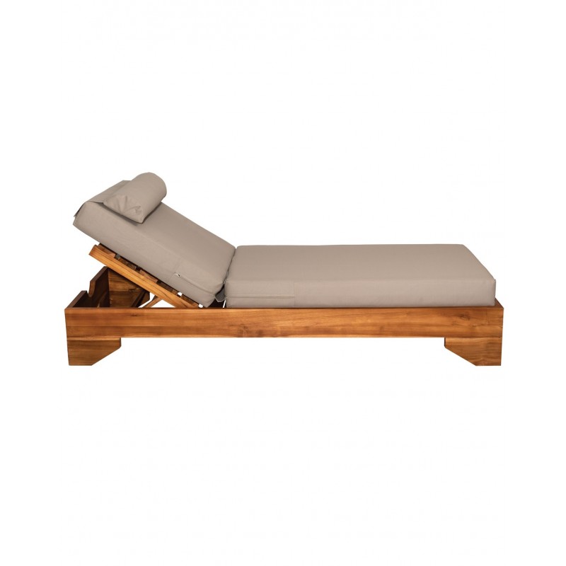 Santero/Cappuccino Sun Lounger Cushion 191.0000 x 70.0000 x 16.0000