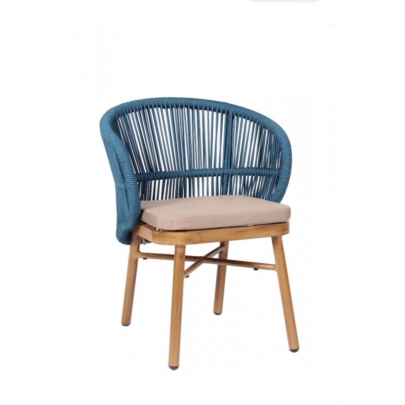 Global/P Blue, Armchair 64.0000 x 60.0000 x 76.5000