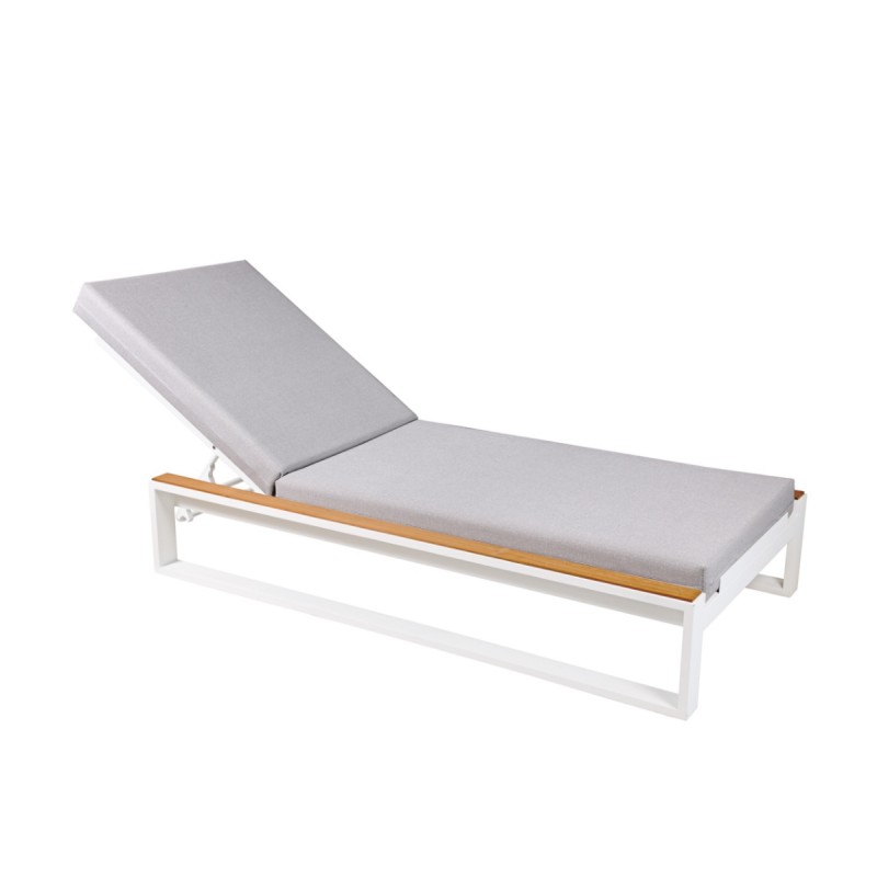 Calabria* Sun-Lounger White 192.0000 x 83.0000 x 37.0000