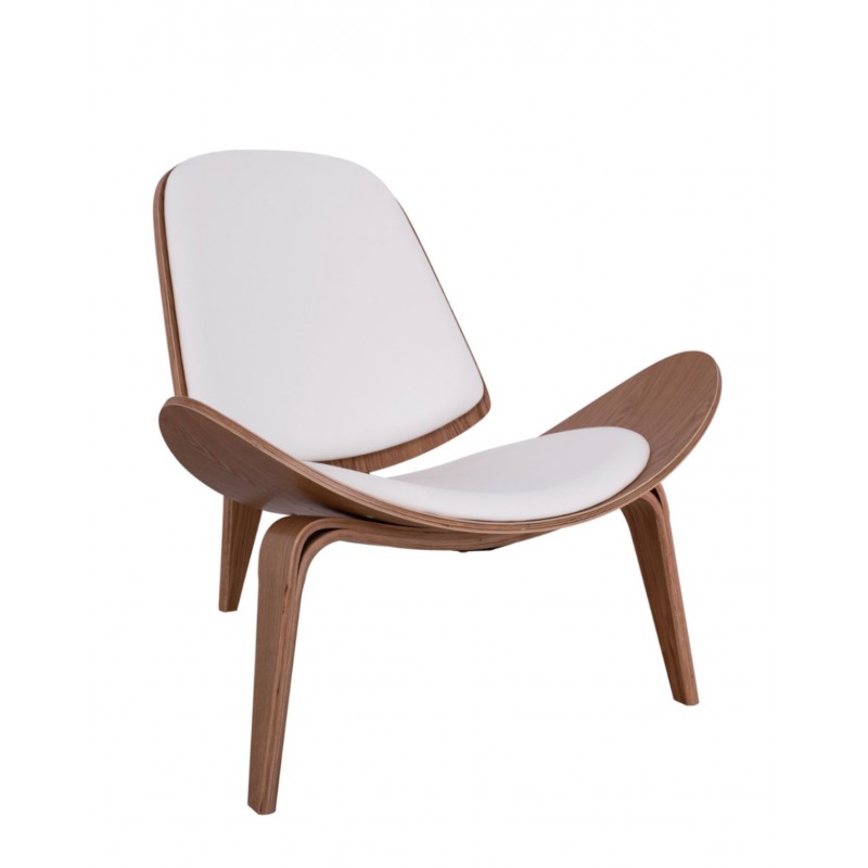 Superior/Natural* Lounge Armchair White 83.0000 x 89.0000 x 76.0000