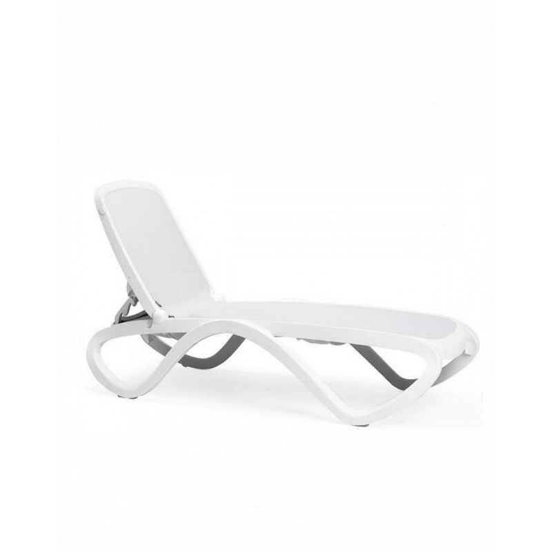 Omega* Sun-Lounger White 194.5000 x 69.0000 x 91.0000