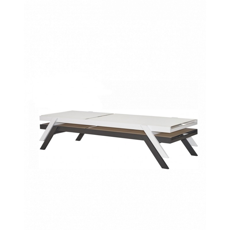 Myconos Sun-Lounger Dark Grey/Cappuccino 200.0000 x 65.0000 x 33.0000