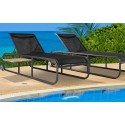Nemo/SL Sun-Lounger Anthracite, WITH Side Table 205.0000 x 72.0000 x 98.0000